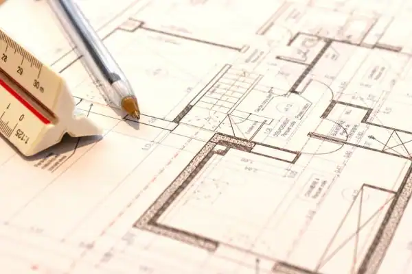 Image of architect Islington drawings